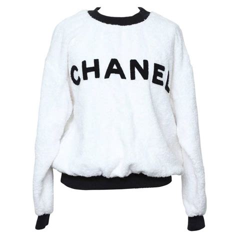 chanel champion sweater|Chanel sweater black and white.